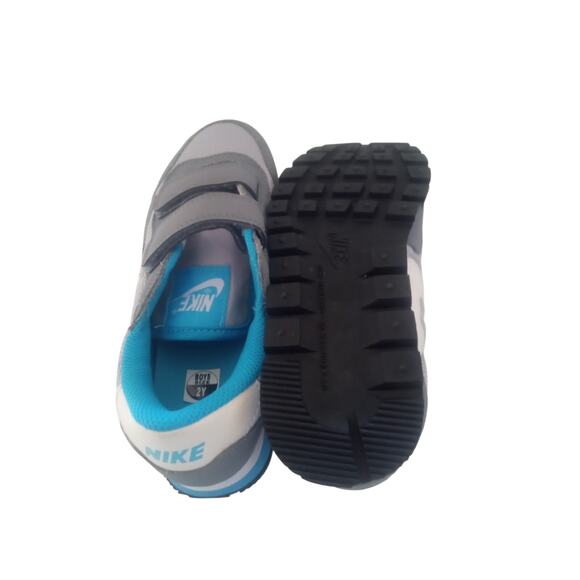 Nike Metro Plus TD Kids Shoes Size 2Y - Gray and Blue Without Box - Picture 3 of 7